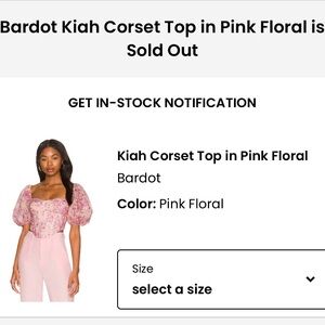 Bardot Kiah Corset Top
